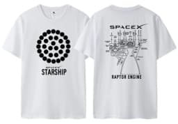 Musk T-shirt SPACE X Short Sleeve Top Men's Space Exploration Mars Rocket Starship Launch Powerful Engine Summer T Shirt