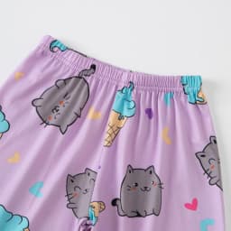3-Piece Set of Children's Summer Short-Sleeved Shorts and Pants Combination for Boys and Girls Colorful Casual Printed Cute Suit