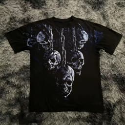 Summer Classic Y2K Gothic Style T-shirt Print Oversized T Shirt High Street Shirts Round Neck Cotton Tops Mens Women T Shirt Tee
