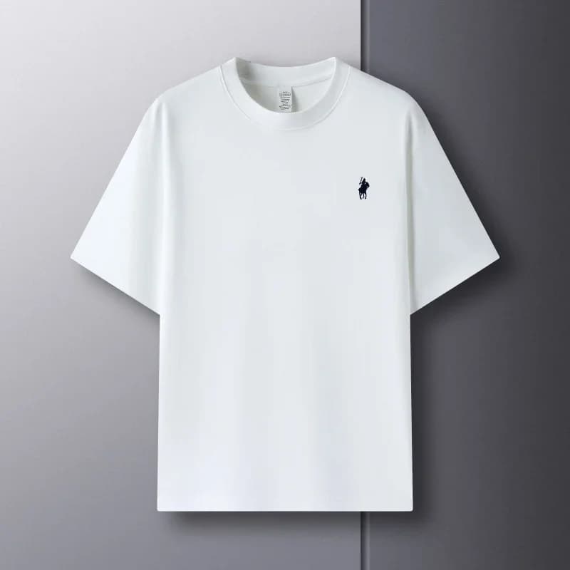 Cotton short-sleeved crew-neck men's T-shirt a hot-selling luxury brand summer print pony 2D printed breathable top