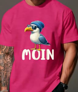 Funny German Quotes, Plus Size Men'S T-Shirt, Plus Size Short Sleeve Summer Top with Print Loose Fit T-Shirt