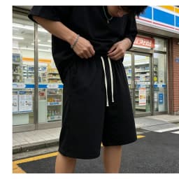4 Colors Available Men's Solid Color Drawstring Shorts Black Navy Grey Loose Casual Sports Shorts mens shorts shorts men