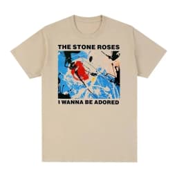 The Stone Roses Band London '89 Gift T-shirt Music Rock Oversized Streetwear T-shirt Cotton Shirt Men's Clothing Women's T Shirt