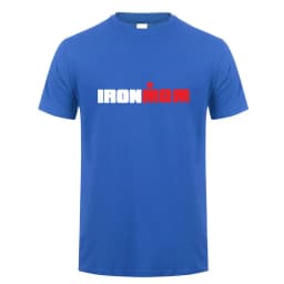 Funny Ironmom T Shirt Cotton Triathlon Women Mother Fitness Bike Swim Triathlete Female Sports Cycling Tops OT-132