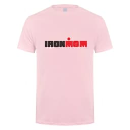 Funny Ironmom T Shirt Cotton Triathlon Women Mother Fitness Bike Swim Triathlete Female Sports Cycling Tops OT-132