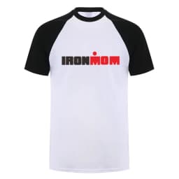Funny Ironmom T Shirt Cotton Triathlon Women Mother Fitness Bike Swim Triathlete Female Sports Cycling Tops OT-132