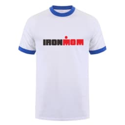 Funny Ironmom T Shirt Cotton Triathlon Women Mother Fitness Bike Swim Triathlete Female Sports Cycling Tops OT-132