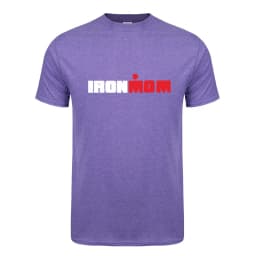 Funny Ironmom T Shirt Cotton Triathlon Women Mother Fitness Bike Swim Triathlete Female Sports Cycling Tops OT-132
