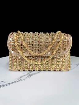 Evening Dress Rhinestone Clutch Bag with Diamond Chain, Cheongsam Bag, Crossbody Evening Bag, Women's Handbag, Evening Bag