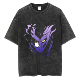 Men Washed TShirt Harajuku Streetwear Hip Hop Japanese Anime Naruto Graphic T Shirts Cotton Summer Short Sleeve Vintage Tops