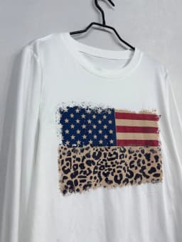 Y2k Emo Women Streetwear Acubi National Flag Print Tops Long Sleeve Vintage Aesthetics Harajuku Goth Grunge 2000s Alt Clothes