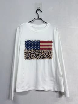 Y2k Emo Women Streetwear Acubi National Flag Print Tops Long Sleeve Vintage Aesthetics Harajuku Goth Grunge 2000s Alt Clothes