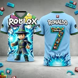 Personalized Roblox Kids T-Shirt 3D Robot Print Game Jersey Boys Short Sleeve Casual Summer Breathable Tee Tops for Children