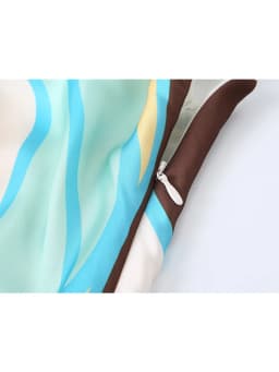 TFMLN Women Print Halter Dress Sleeveless Backless Sexy Slim Folds Mini Dress Summer Vintage Fashion Party Vacation Lady Outfit