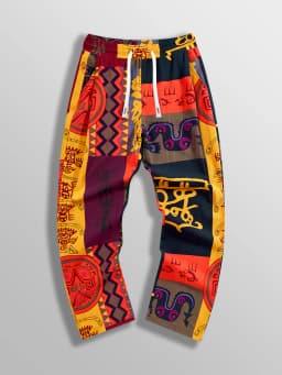 2026 New Arrival Fashion High-grade Men's Trousers, Retro Ethnic Pattern Bohemian Casual Pants for Vacation and Party Outfits