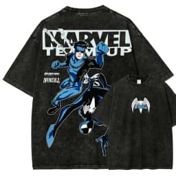 2026 New Invincible Anime Lover Washed T-shirt Year Round Clothing Personality Men's Clothing High Quality Summer T Shirt