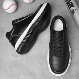 Men's Black White Elevator Shoes 6/8/10CM Height Increasing Breathable Leather Casual Sneakers Non-slip Platform Trainers