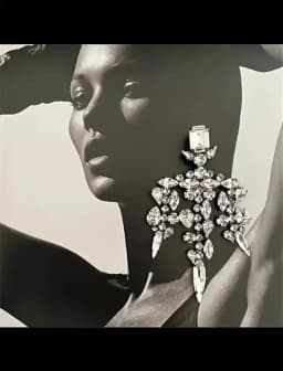Women Bridal Wedding Earrings Vintage Crystal Rhinestone Chandelier Earrings Irregular Tassel Drop Earrings Party Statement Jewe