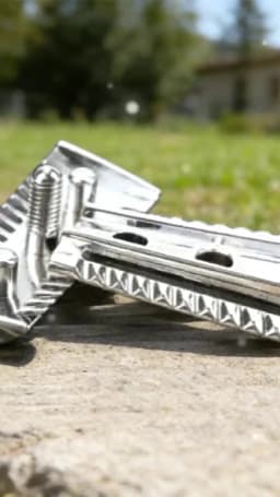 2026 New Arrival! YAQI Top Aggressive Chrome Color Men's Double-Edged Slant Safety Razor Head