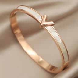 Stainless Steel Crystal Beads 18K PVD Plated Bracelets for Women Fashion Brand Jewelry Classic Elegant Hollow Golden Bangle