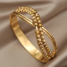 Stainless Steel Crystal Beads 18K PVD Plated Bracelets for Women Fashion Brand Jewelry Classic Elegant Hollow Golden Bangle
