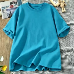 Korean Style Solid Color Cotton Women's T-Shirts Breathable T Shirt O-Neck Summer Short Sleeves Loose Y2K Vacation Clothing