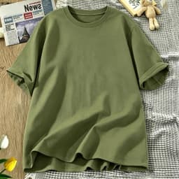 Korean Style Solid Color Cotton Women's T-Shirts Breathable T Shirt O-Neck Summer Short Sleeves Loose Y2K Vacation Clothing