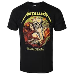 Metallica - Inamorata Pattern Print T-Shirt - Street Casual T-Shirt for Heavy Metal Band - Suitable for Men and Women