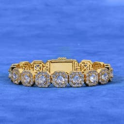 Hip Hop Jewelry Brass Setting CZ Tennis Chain Necklace Gold/Silver Color Iced Out AAAAA Cubic Zirconia Chain