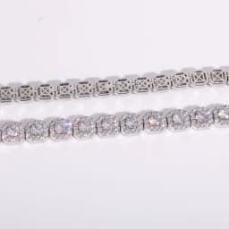 Hip Hop Jewelry Brass Setting CZ Tennis Chain Necklace Gold/Silver Color Iced Out AAAAA Cubic Zirconia Chain