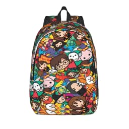H-HP-P Harrys potters magic Backpack for Men Women Cool Student Hiking Travel Daypack College Shoulder Bag with Pocket