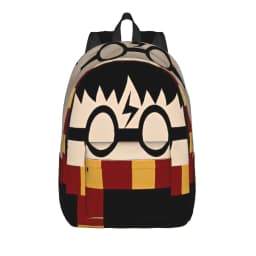 H-HP-P Harrys potters magic Backpack for Men Women Cool Student Hiking Travel Daypack College Shoulder Bag with Pocket