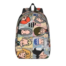 H-HP-P Harrys potters magic Backpack for Men Women Cool Student Hiking Travel Daypack College Shoulder Bag with Pocket