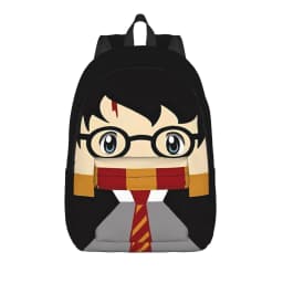 H-HP-P Harrys potters magic Backpack for Men Women Cool Student Hiking Travel Daypack College Shoulder Bag with Pocket