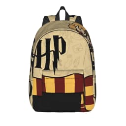 H-HP-P Harrys potters magic Backpack for Men Women Cool Student Hiking Travel Daypack College Shoulder Bag with Pocket