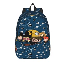 H-HP-P Harrys potters magic Backpack for Men Women Cool Student Hiking Travel Daypack College Shoulder Bag with Pocket