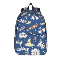 H-HP-P Harrys potters magic Backpack for Men Women Cool Student Hiking Travel Daypack College Shoulder Bag with Pocket