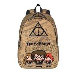 H-HP-P Harrys potters magic Backpack for Men Women Cool Student Hiking Travel Daypack College Shoulder Bag with Pocket