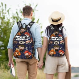 H-HP-P Harrys potters magic Backpack for Men Women Cool Student Hiking Travel Daypack College Shoulder Bag with Pocket