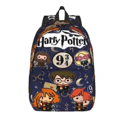 H-HP-P Harrys potters magic Backpack for Men Women Cool Student Hiking Travel Daypack College Shoulder Bag with Pocket
