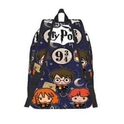 H-HP-P Harrys potters magic Backpack for Men Women Cool Student Hiking Travel Daypack College Shoulder Bag with Pocket