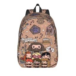 H-HP-P Harrys potters magic Backpack for Men Women Cool Student Hiking Travel Daypack College Shoulder Bag with Pocket