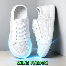 Women Shoes Sneakers Orthopedics Wide Feet Swollen Walking Thumb Eversion Adjusting Soft Comfortable Light Casual Shoes White