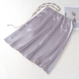 Fashion Solid Satin Skirt,Elastic Stretch High-Waist Elegant Flowing Texture A-Line Short Skirt,For Women's Home Office Wear