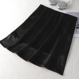 Fashion Solid Satin Skirt,Elastic Stretch High-Waist Elegant Flowing Texture A-Line Short Skirt,For Women's Home Office Wear