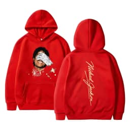 Michael Jackson Face Graphic Hoodie Men Women Retro Gothic Rock Sweatshirt Men's Fashion Hip Hop Oversized Pullover Streetwear
