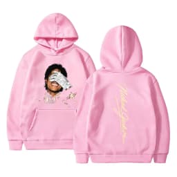 Michael Jackson Face Graphic Hoodie Men Women Retro Gothic Rock Sweatshirt Men's Fashion Hip Hop Oversized Pullover Streetwear