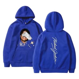 Michael Jackson Face Graphic Hoodie Men Women Retro Gothic Rock Sweatshirt Men's Fashion Hip Hop Oversized Pullover Streetwear