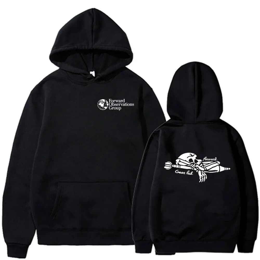 Forward Observations Group Skeleton Hoodies Men Women Clothing Oversized Hooded Sweatshirts Fashion Gothic Long Sleeve Pullovers