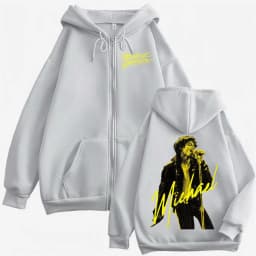 The King of Pop Michael Jackson Zip Up Hoodies Men Women Fashion Gothic Jacket Sweatshirts Fleece Casual Zipper Pullovers Coats